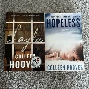 Lot of 2 Colleen Hoover Paperback Books-Layla & Hopeless